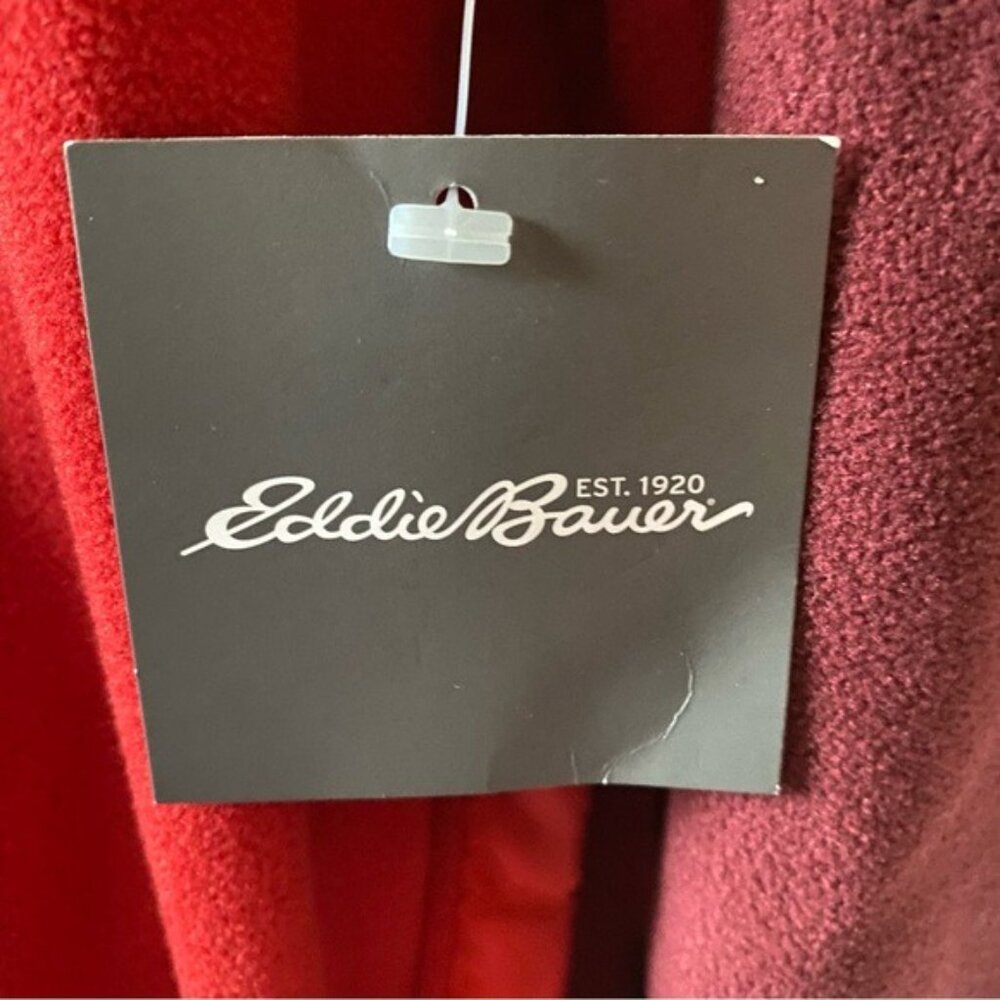 NWT Eddie Bauer Men's 1/4-Snap Long-Sleeved Quest Fleece Pullover Size L - Picture 7 of 11